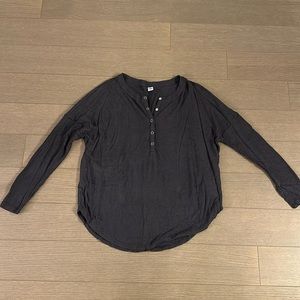Waffle long sleeve top